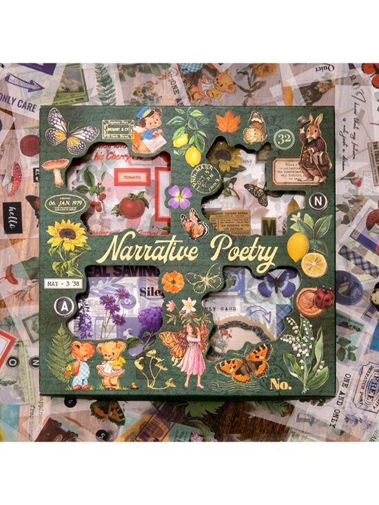 Other - New 640Pcs Vintage Nature Stickers Flowers, Butterflies, Plants for Crafts